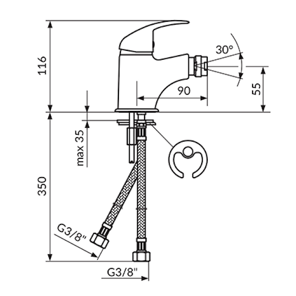 Slavina JP391001 - PERLA za bide
