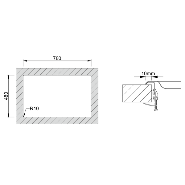 Sudopera GL OKIO LINE 80 by RODI Mat 800x500x160