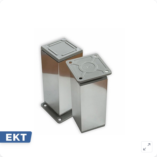 Aluminijumska nogica sjajna, jednodelna, plastični čep