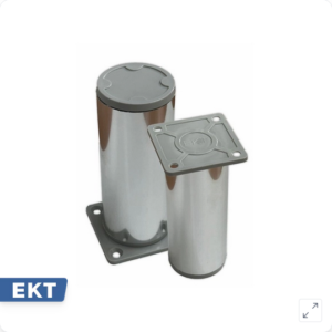 Aluminijumska nogica sjajna, jednodelna, plastični čep