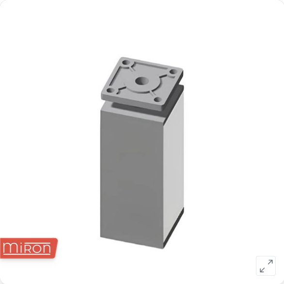 Aluminijumska nogica, jednodelna kvadratna