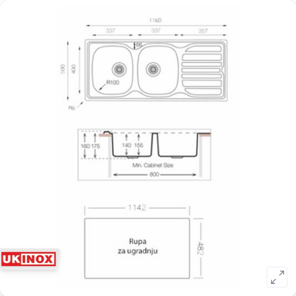 CL 1160 500 20 Sudopera trodelna