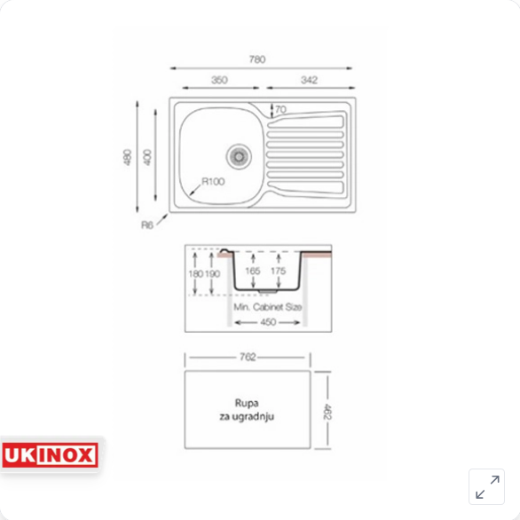 CO 780 480 Sudopera jednodelna