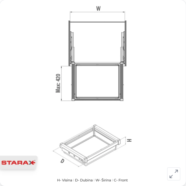 Fioka za izvlačenje garderobe