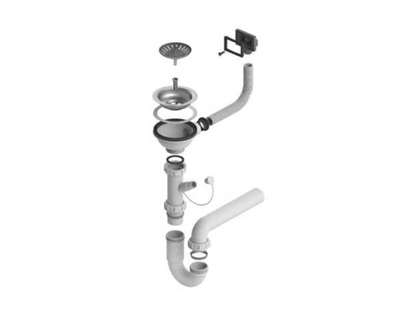 Jednodelni sifon 114-PP (1XSP 114 - HPV)