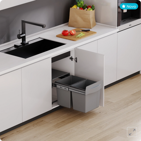 Kanta za smeće izvlačna, 36L, podna montaža