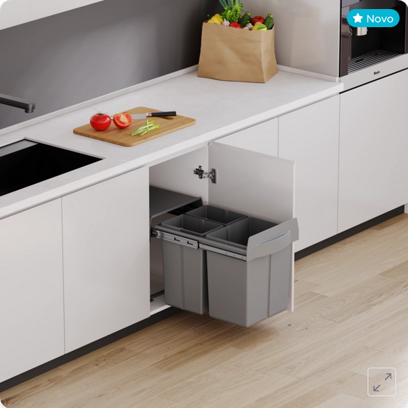 Kanta za smeće izvlačna, 40L, podna montaža