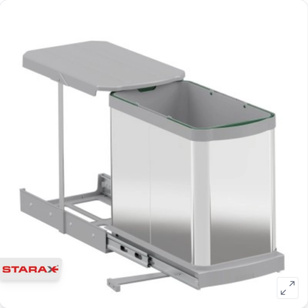 Kanta za smeće, izvlačna, inox Kanta za smeće, izvlačna, inox