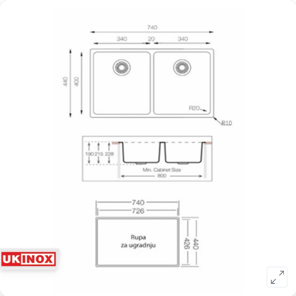 MU 340.50.50 Sudopera dvodelna