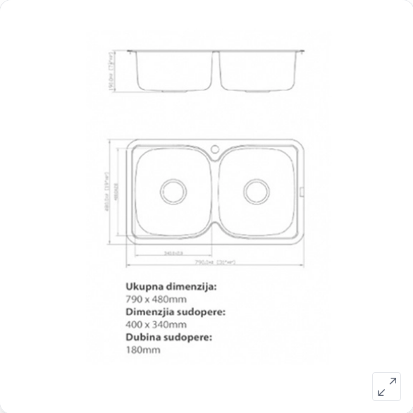 Sudopera dvodelna, model 401
