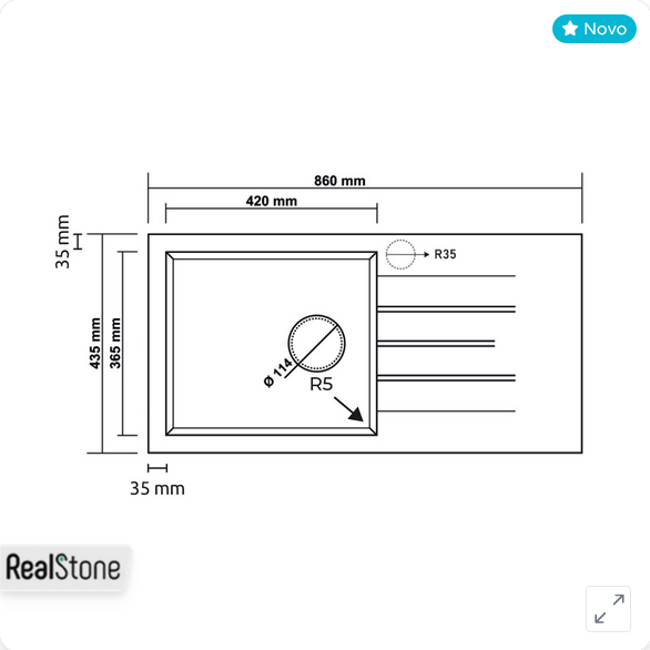 Sudopera granitna, model ASSOS 86