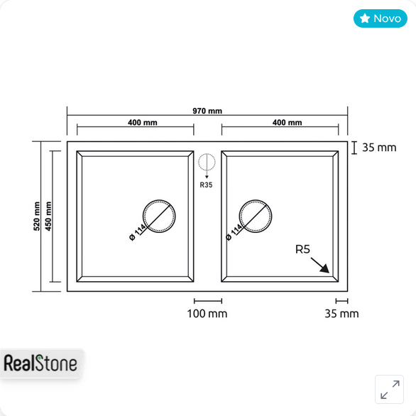 Sudopera granitna, model NEMRUT