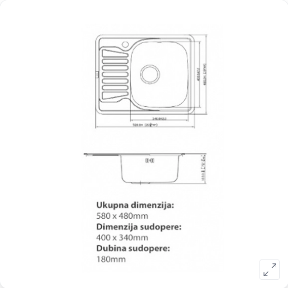 Sudopera jednodelna, model 5848
