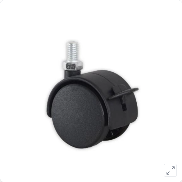 Točkić sa navojem i kočnicom, plastični