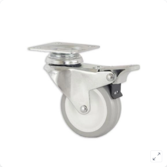 Točkić sa pločicom i kočnicom gumeni Točkić sa pločicom i kočnicom gumeni