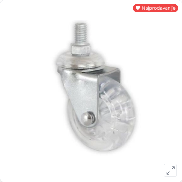 Točkić sa pločicom silikonski