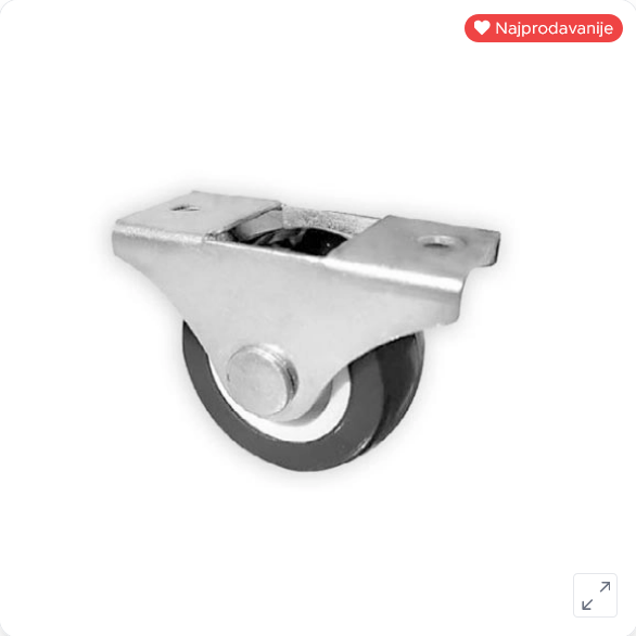 Točkić za nameštaj linijski gumeni Točkić za nameštaj linijski gumeni