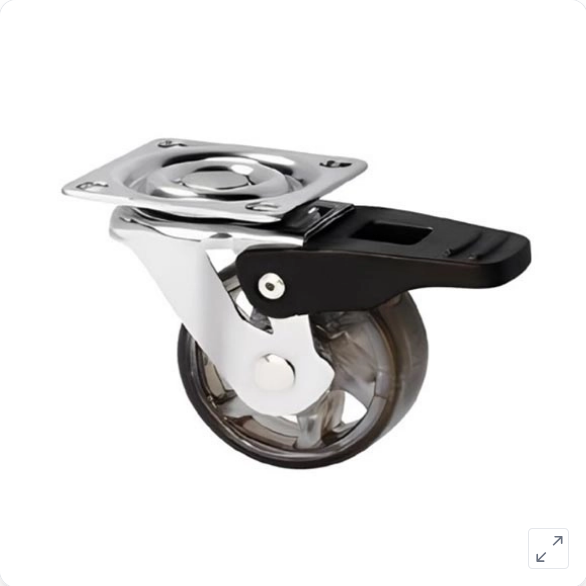 Točkić za nameštaj silikonski, tamni